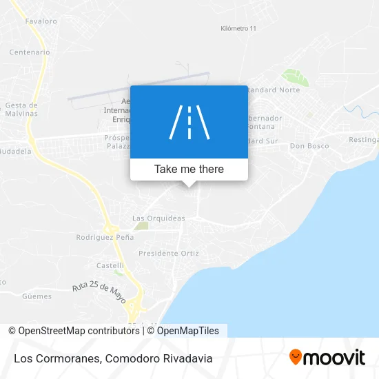 Los Cormoranes map