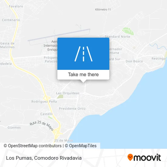 Los Pumas map