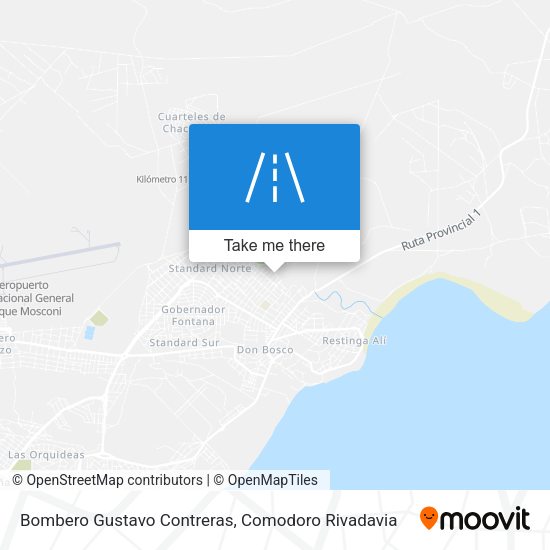 Mapa de Bombero Gustavo Contreras