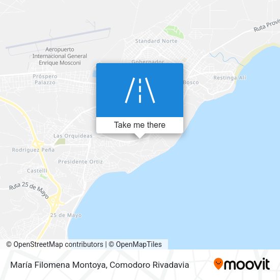 María Filomena Montoya map