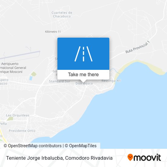 Teniente Jorge Irbalucba map