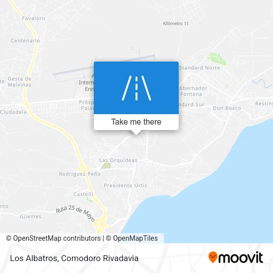 Los Albatros map