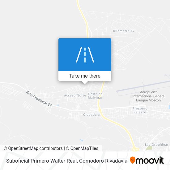 Suboficial Primero Walter Real map