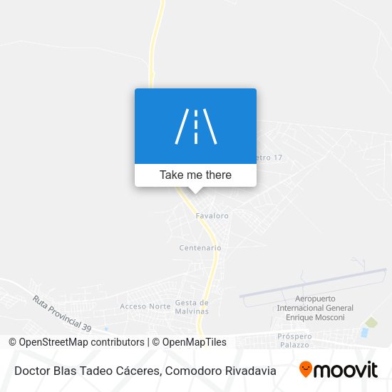 Doctor Blas Tadeo Cáceres map
