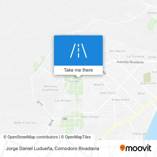 Jorge Daniel Ludueña map