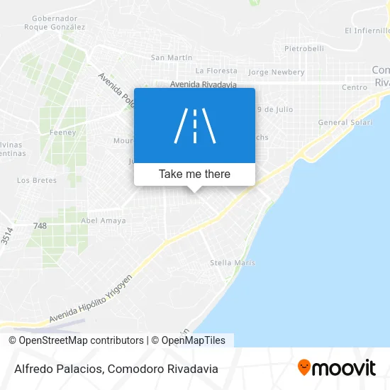 Alfredo Palacios map