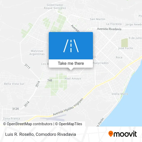 Luis R. Rosello map