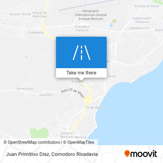 Mapa de Juan Primitivo Díaz
