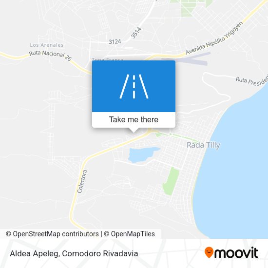 Aldea Apeleg map