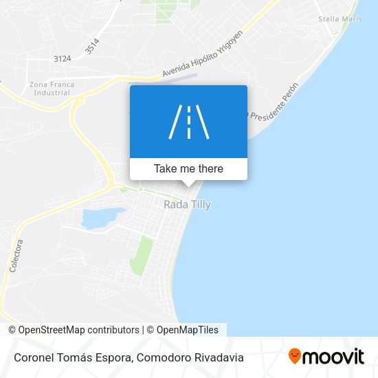 Coronel Tomás Espora map