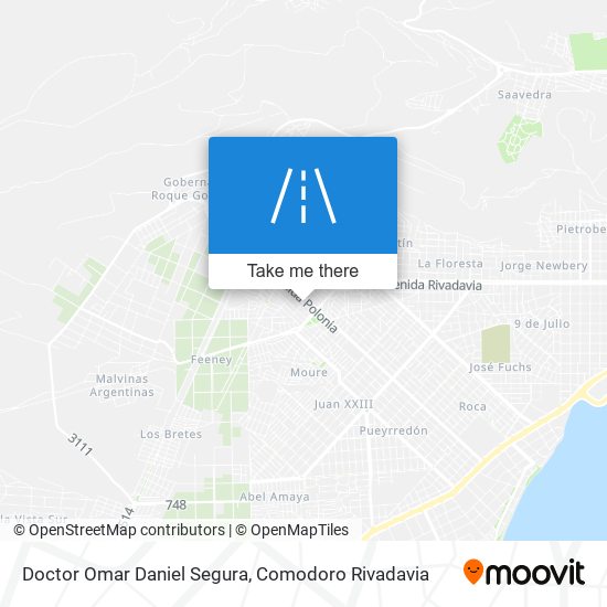 Doctor Omar Daniel Segura map