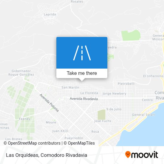 Mapa de Las Orquídeas