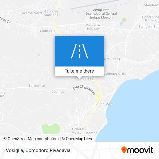 Mapa de Vosiglia
