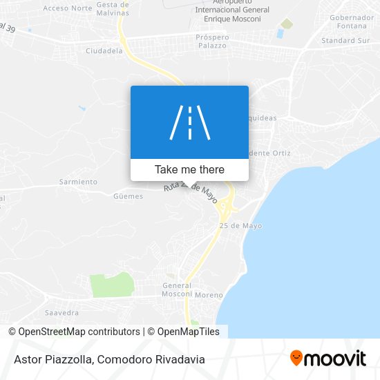 Mapa de Astor Piazzolla