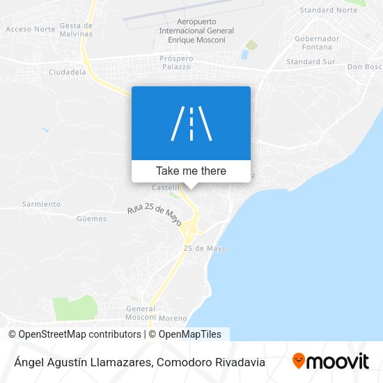 Ángel Agustín Llamazares map