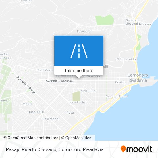 Mapa de Pasaje Puerto Deseado