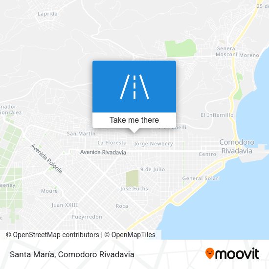Santa María map