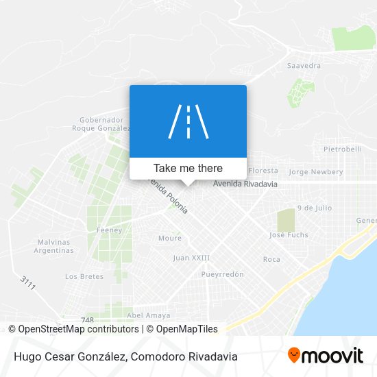 Hugo Cesar González map