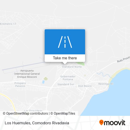 Mapa de Los Huemules