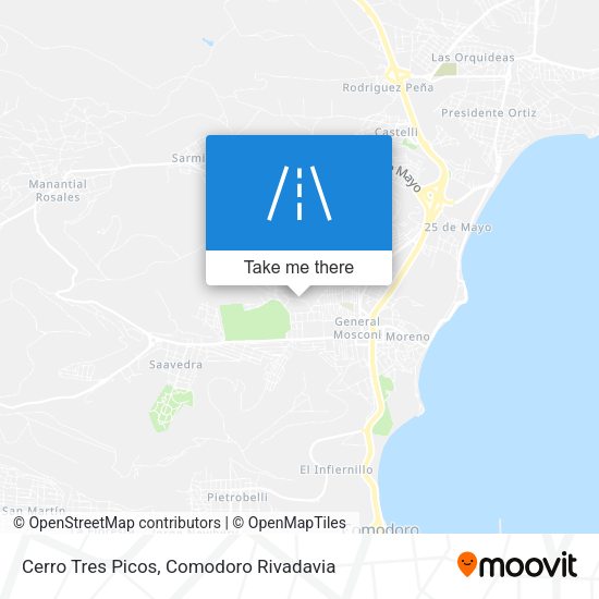 Cerro Tres Picos map