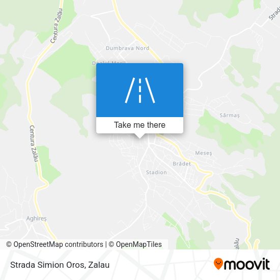 Strada Simion Oros map
