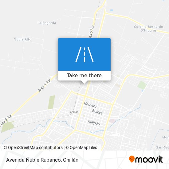 Avenida Ñuble Rupanco map