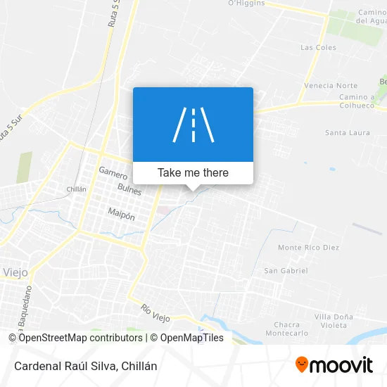 Cardenal Raúl Silva map