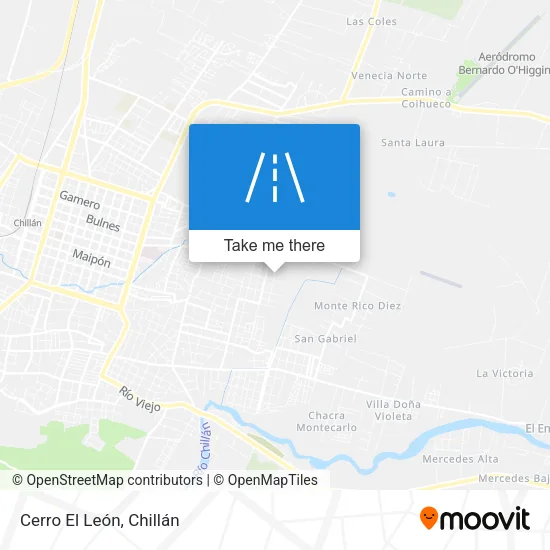 Cerro El León map