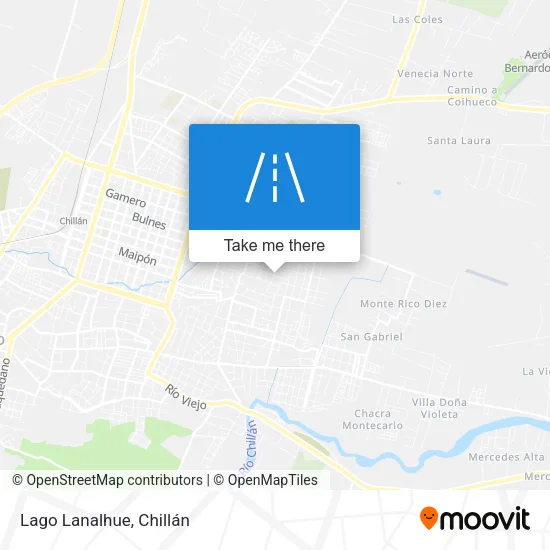 Mapa de Lago Lanalhue