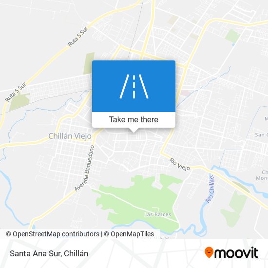 Santa Ana Sur map