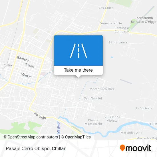 Pasaje Cerro Obispo map