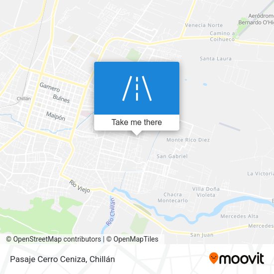 Mapa de Pasaje Cerro Ceniza