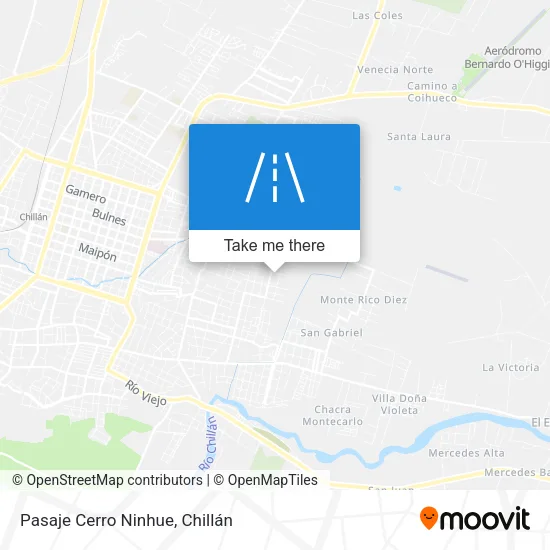 Pasaje Cerro Ninhue map
