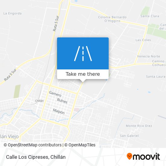 Calle Los Cipreses map