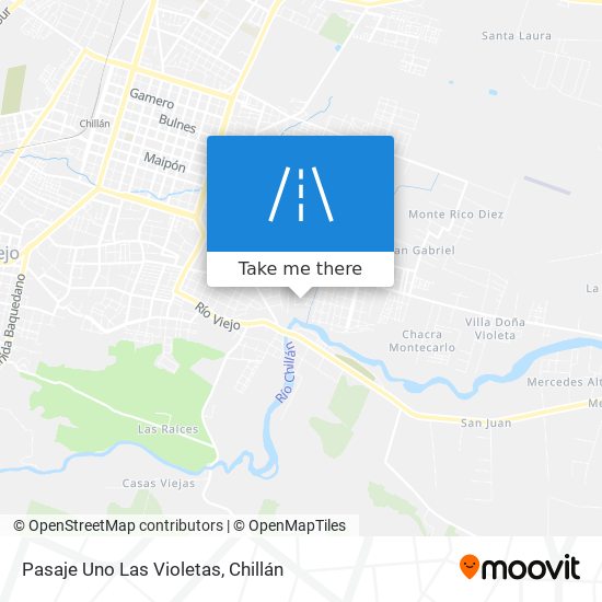 Mapa de Pasaje Uno Las Violetas