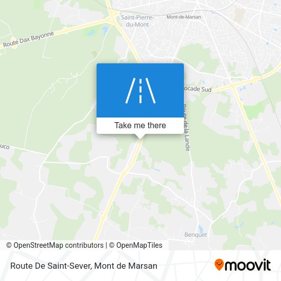 Route De Saint-Sever map