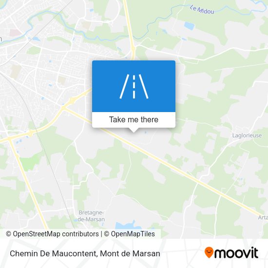 Chemin De Maucontent map
