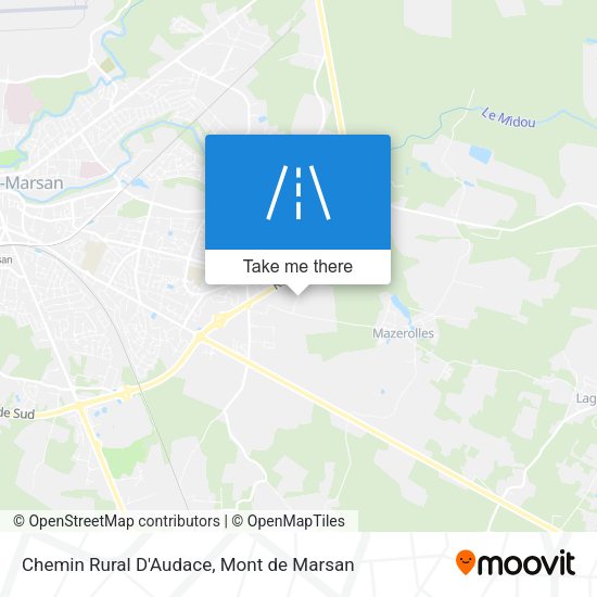Chemin Rural D'Audace map