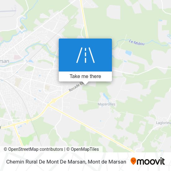 Chemin Rural De Mont De Marsan map