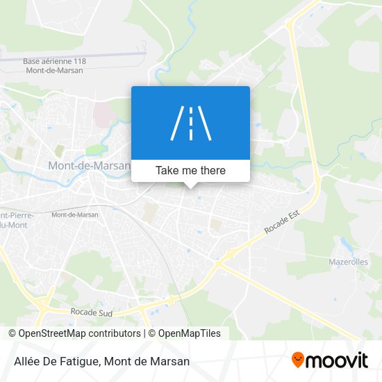 Allée De Fatigue map