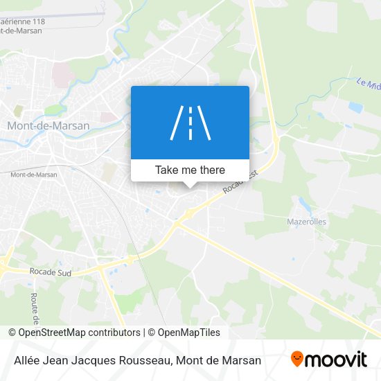 Allée Jean Jacques Rousseau map