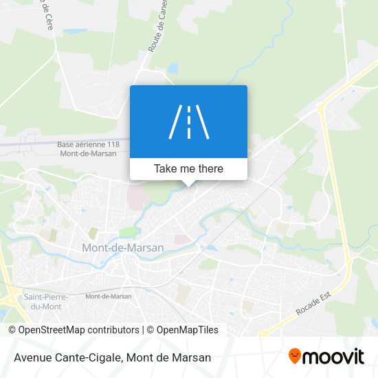 Avenue Cante-Cigale map