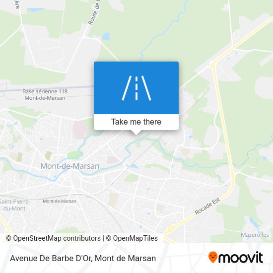 Avenue De Barbe D'Or map