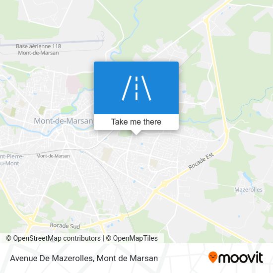 Avenue De Mazerolles map