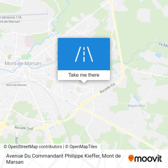 Avenue Du Commandant Philippe Kieffer map