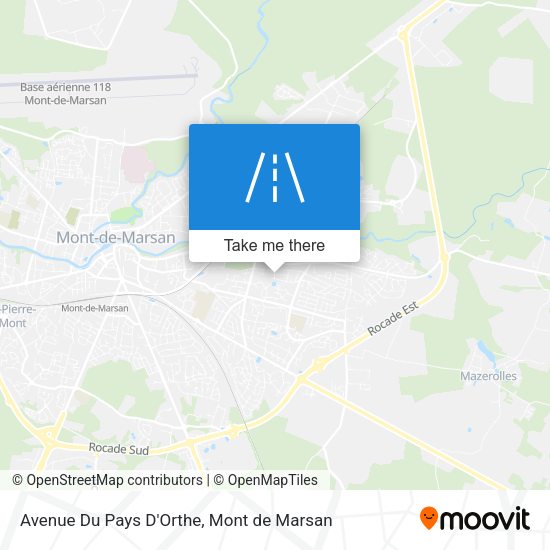 Avenue Du Pays D'Orthe map