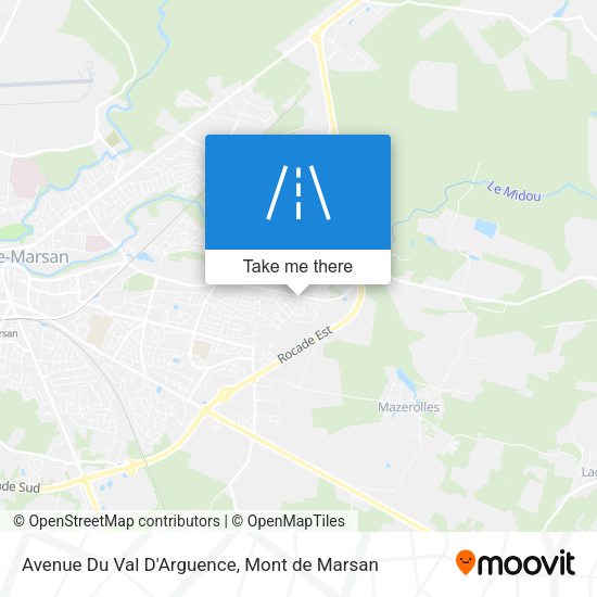 Avenue Du Val D'Arguence map