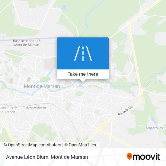 Avenue Léon Blum map