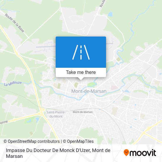 Impasse Du Docteur De Monck D'Uzer map