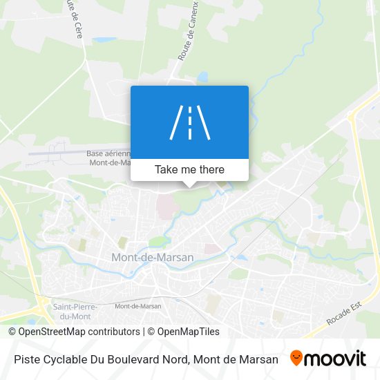 Piste Cyclable Du Boulevard Nord map